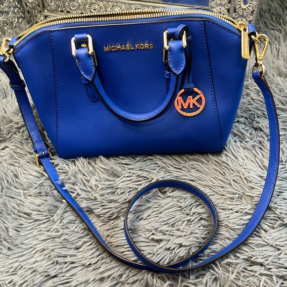 🌟Michael Kors Blue Crossbody and Handbag - Picture 1 of 5